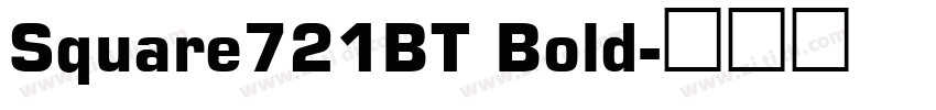Square721BT Bold字体转换